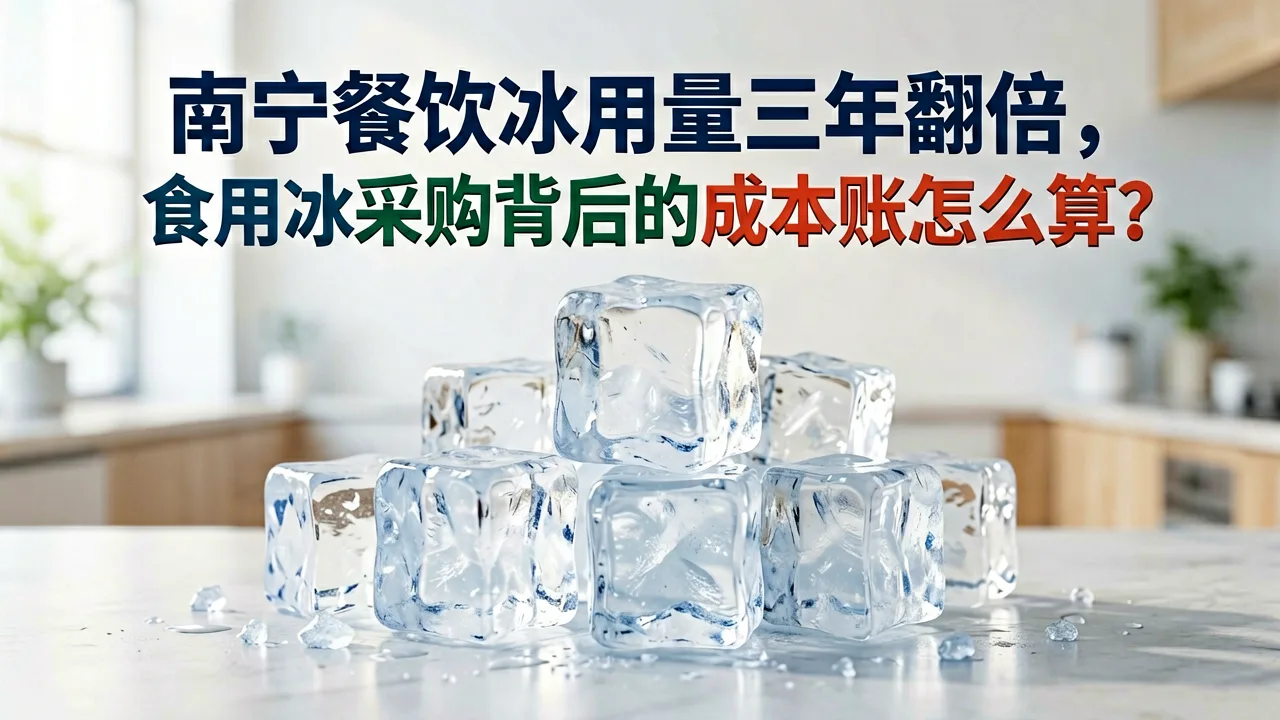 南宁餐饮冰用量三年翻倍,食用冰采购背后的成本账怎么算?